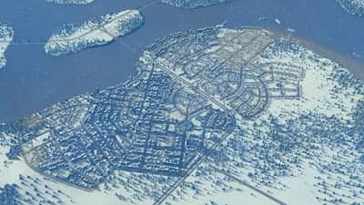 لعبة CITIES SKYLINES SNOWFALL للكمبيوتر