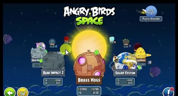 لعبة Angry Birds Space للكمبيوتر